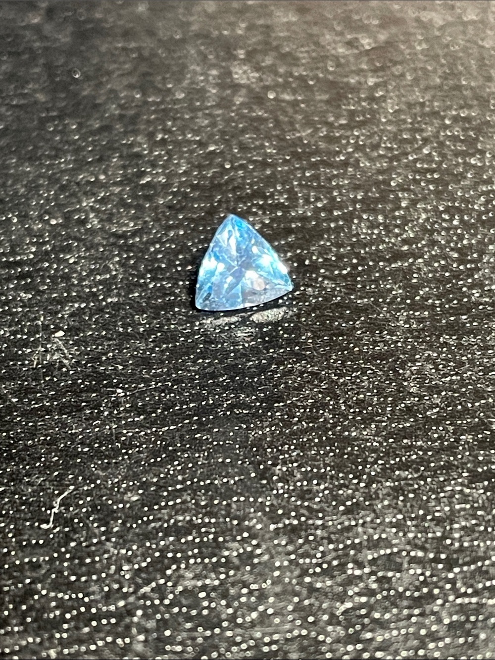 Blue Aquamarine Triangle Gemstone 6x6mm